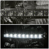 Par Led Faros Izq, der, 2007-2014 Gmc Sierra Smoked Lente Humo