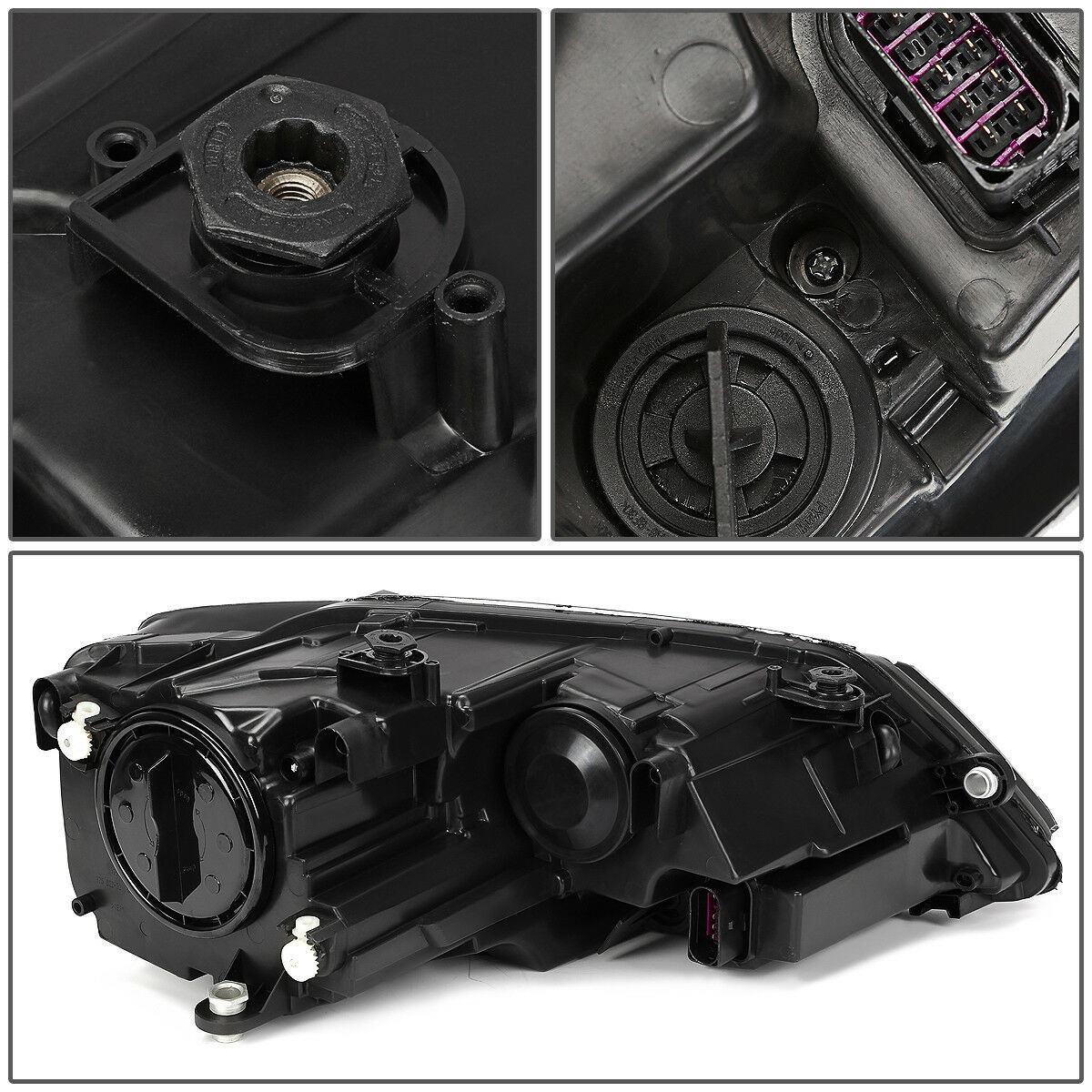 Par Faros 2011-2017 Vw Jetta Mk6 Fondo Cromo Cuartos Ambar