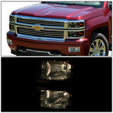 Par Led Faros Izq, der, 2014-2015 Chevy Silverado Lente Humo