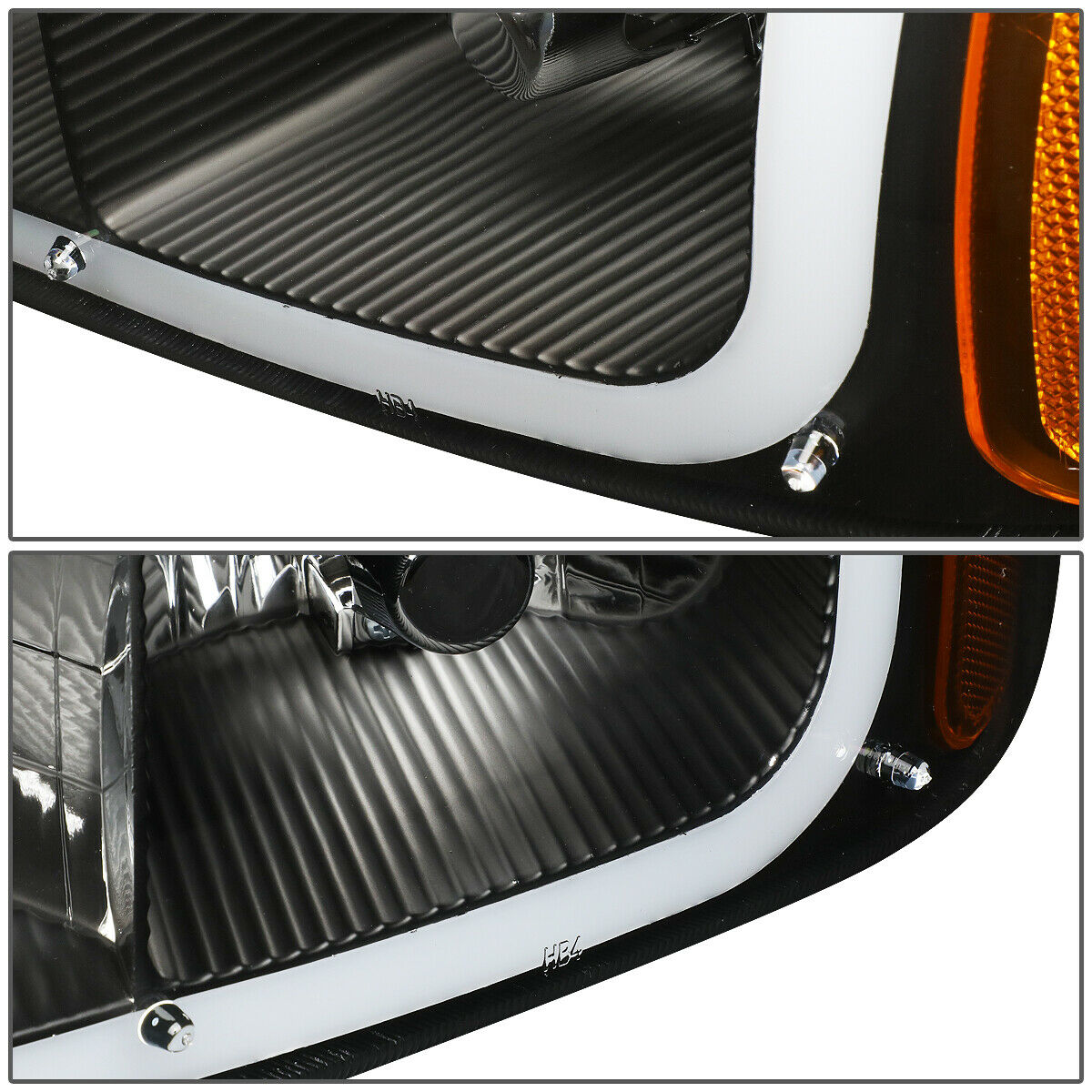 Par Led Faros Izq, der, 1999-2007 Gmc/sierra/yukon Negro-ambar
