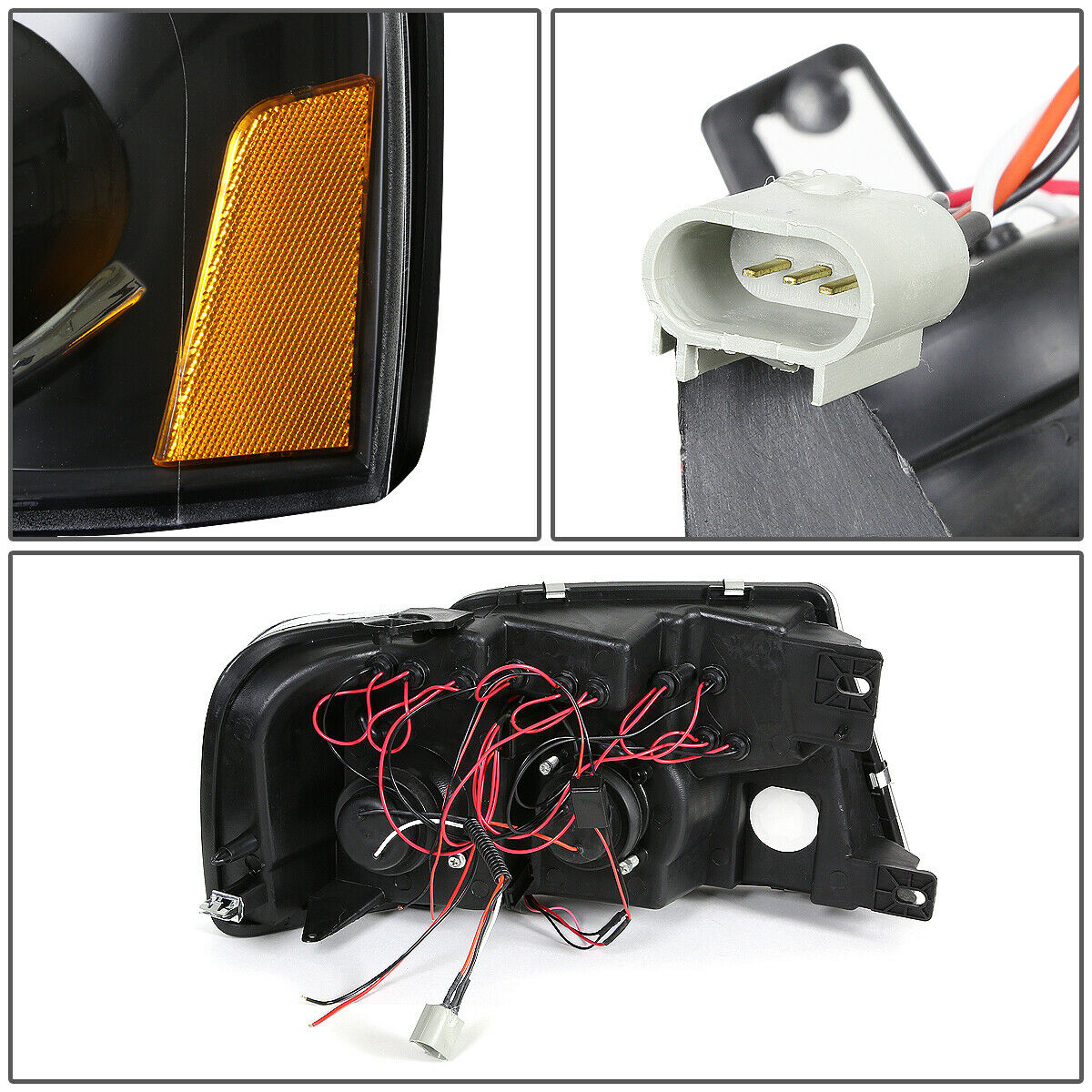 Par De Faros Led 2004-2008 Ford F150, luz Projector Focos H1