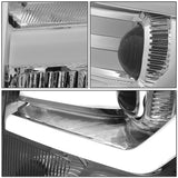 Par De Faros 2009-2014 Ford F150 Led Cromo Y Ambar Projector