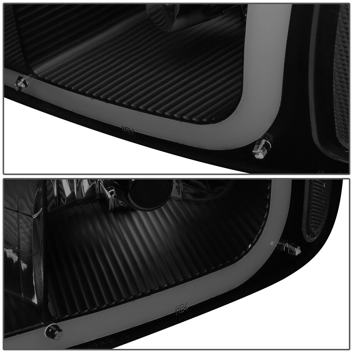 Led Faros 2001-2007 Sierra/yukon/denali Carcasa negro Cuarto clear