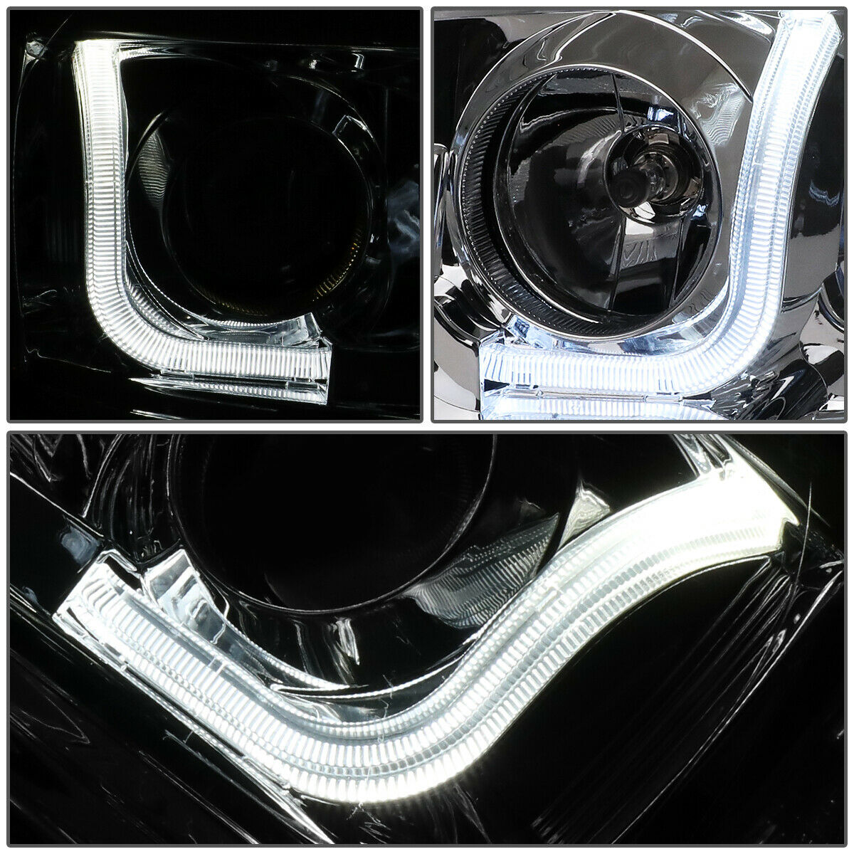 Par Led Faros Izq, der, 2004-2008 Ford F150 Lente Claro