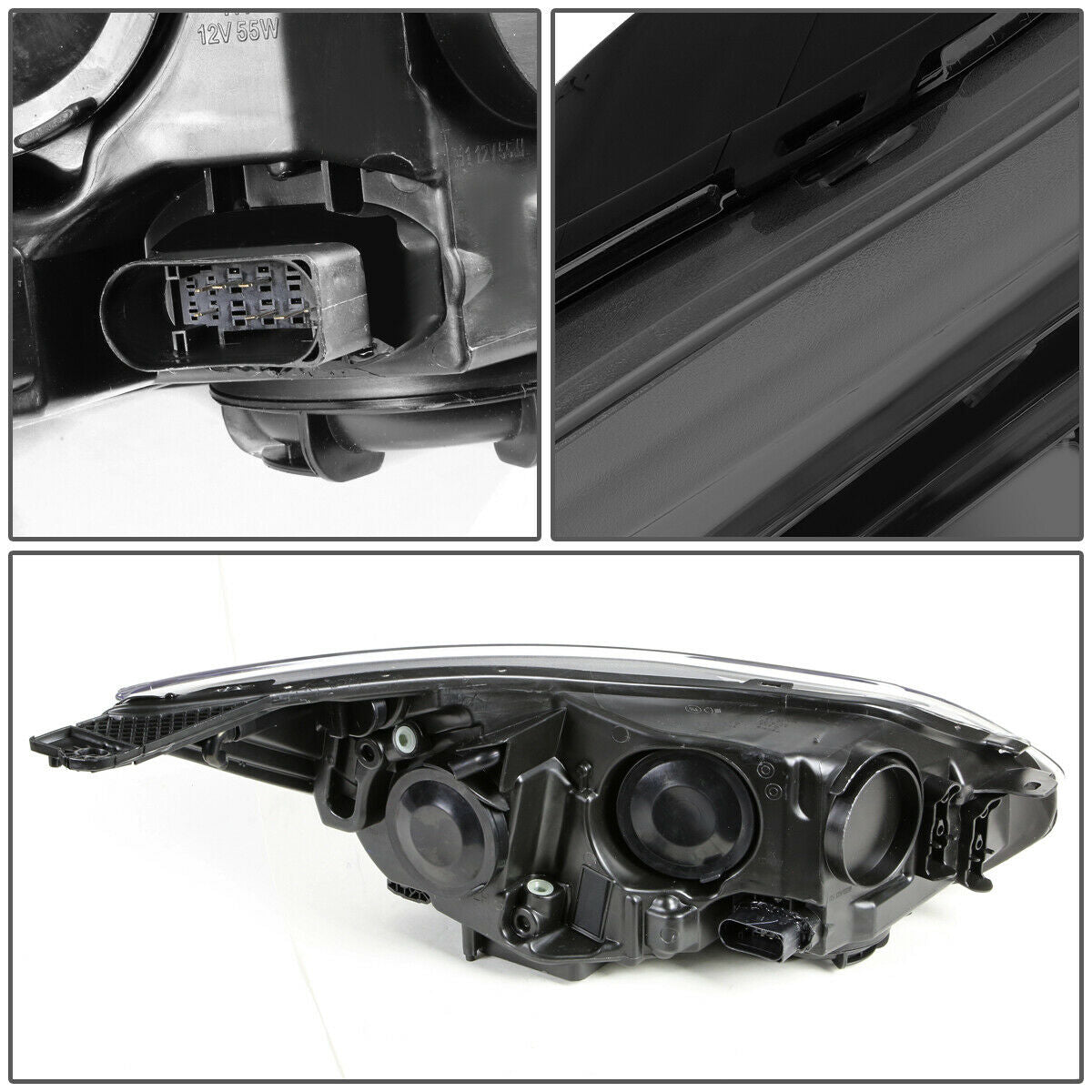 Faros Ford Focus 2012-2014 Fondo Humo Cuartos Ambar