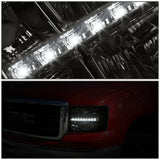 Par Led Faros Izq, der, 2007-2014 Gmc Sierra Smoked Lente Humo