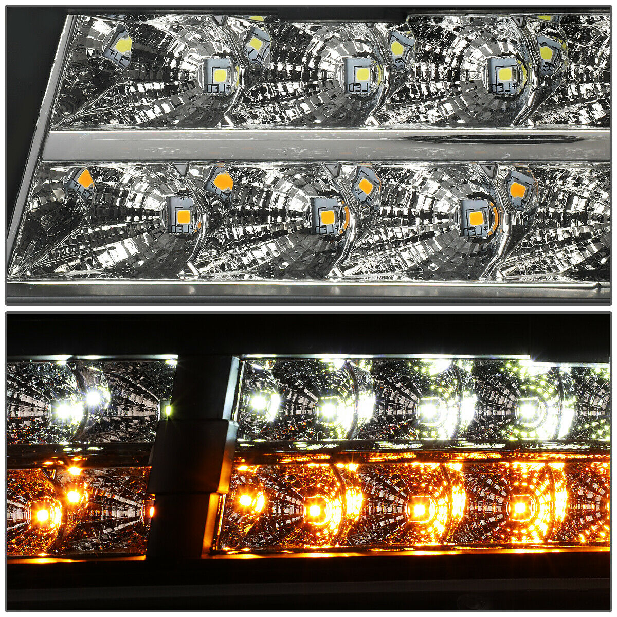 Par Faros Led Izq, der, 2007-2014 Tahoe Suburban Negro Lente Clear