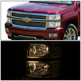 Par Led Faros Izq, der, 2014-2015 Chevy Silverado Fondo Cromo