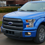 Par De Faros 2015-2017 Ford F150 Pickup Fondo Cromo