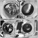 Par Led Faros Izq, der, 2004-2008 Ford F150 Cromo-cuartos-ambar