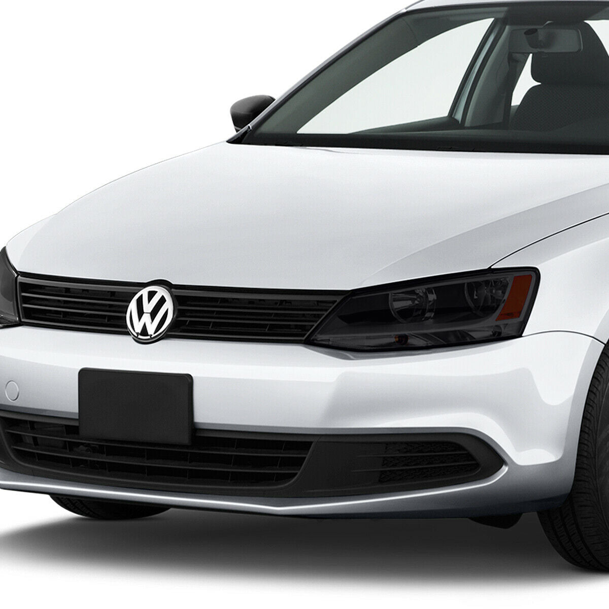 Par Faros 2011-2017 Vw Jetta Mk6 Fondo Humo Cuartos Ambar