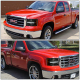 Par Led Faros Izq, der, 2007-2014 Gmc Sierra Smoked Lente Humo