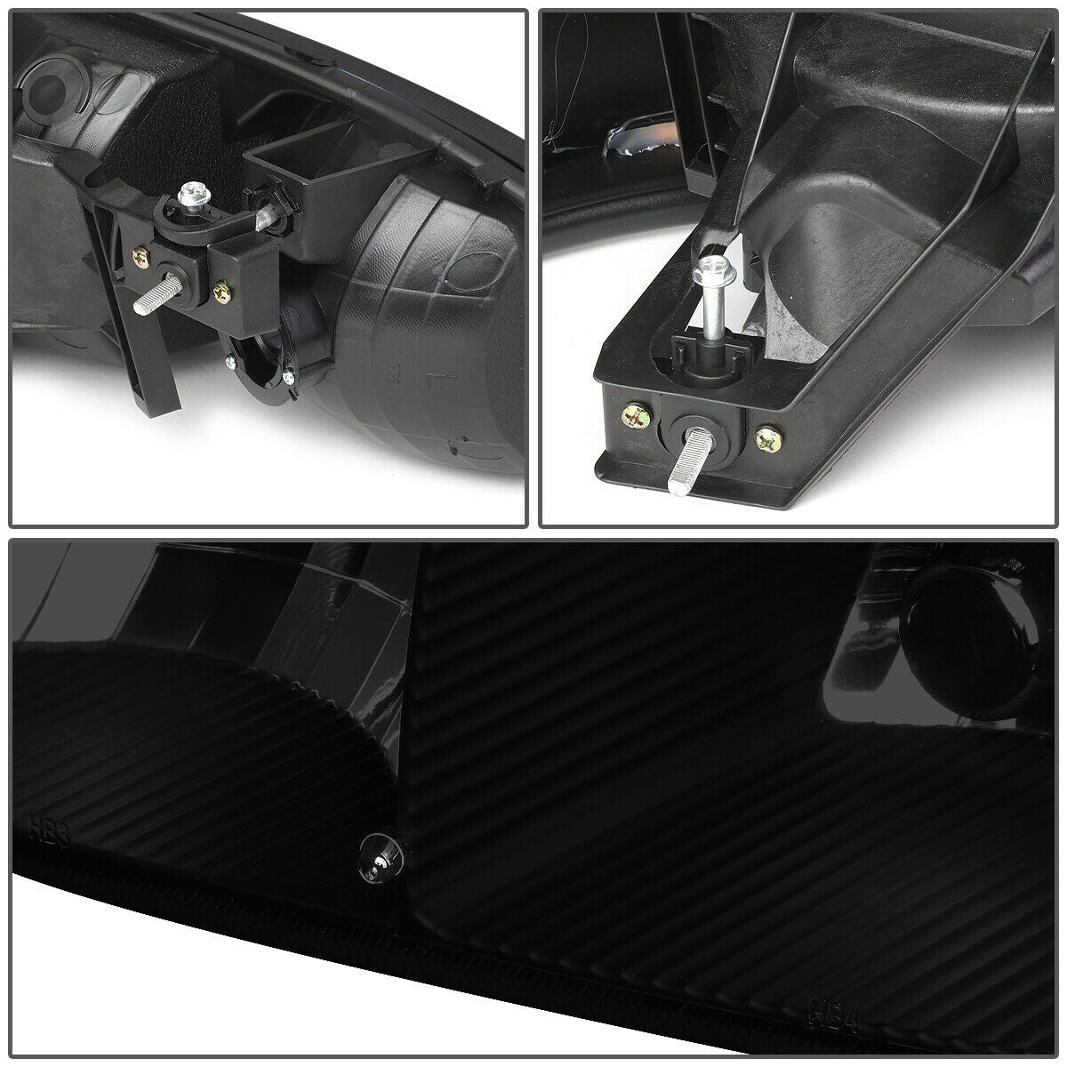 Par De Faros Izq, der, 2001-2007 Gmc/sierra/yukon Lente Humo