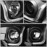 Led Faros Izq, der, 2004-2008 Ford F150 Carcasa Negro Cuarto Ambar