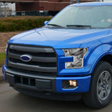 Par De Faros 2015-2017 Ford F150 Pickup Fondo Cromo