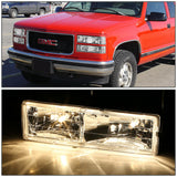 Par Faros 1994-2000 Gmc Gmt400 C10 C/k Fondo cromo Cuartos clear