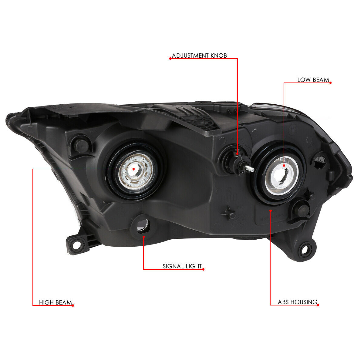 Par De Faros 2011-2013 Dodge Durango Fondo cromo Cuartos clear