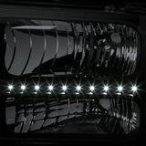 Faros Led Ford Super Duty 2005-2007 Carcasa Negro Cuartos Ambar
