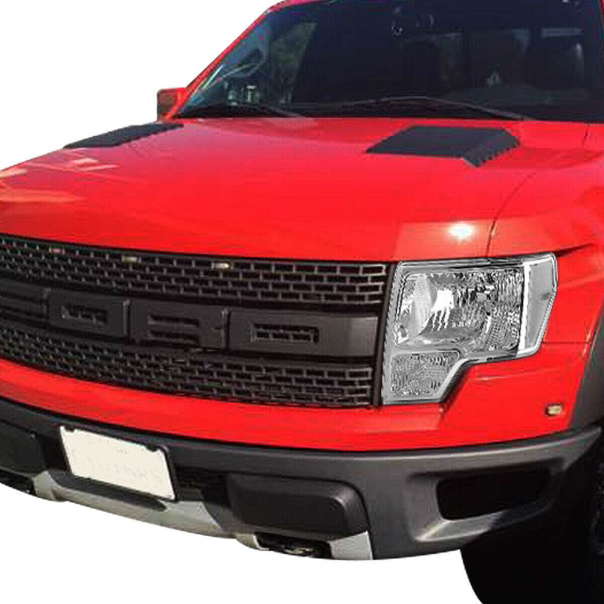 Par De Faros 2009-2014 Ford F150 Fondo Cromo Cuartos Clear