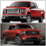 Set Faros(2), niebla(2)  Ford F150 2011-2014, color Humo, quart clear