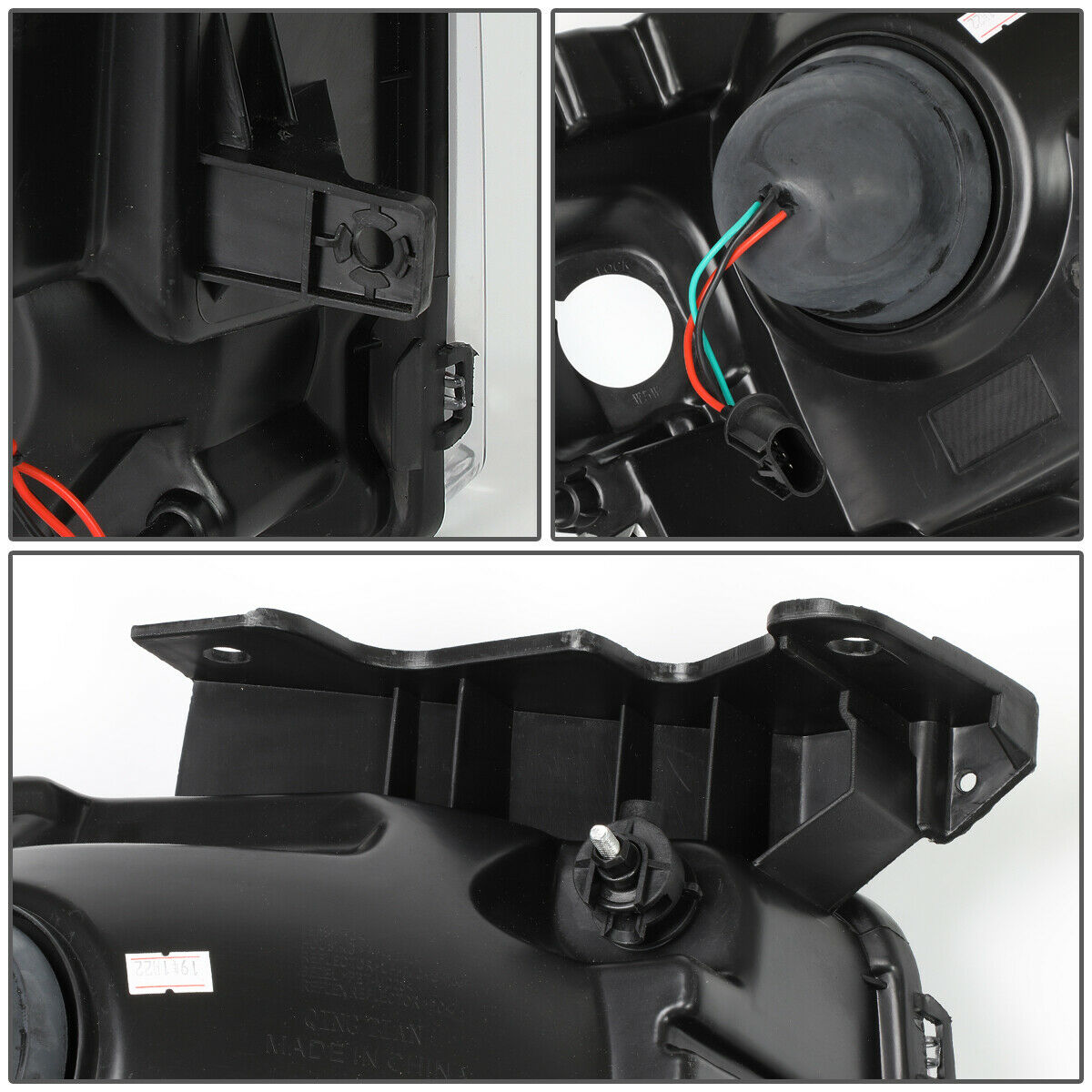 Par De Faros 2009-2014 Ford F150 Led Cromo Y Ambar Projector