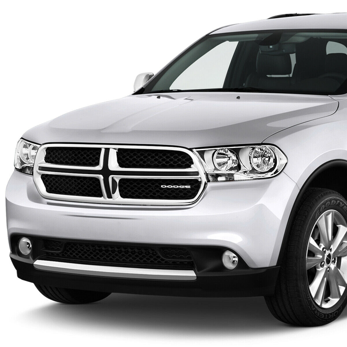 Par De Faros 2011-2013 Dodge Durango Fondo cromo Cuartos clear