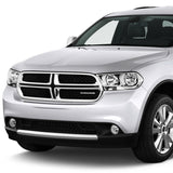Par De Faros 2011-2013 Dodge Durango Fondo cromo Cuartos clear