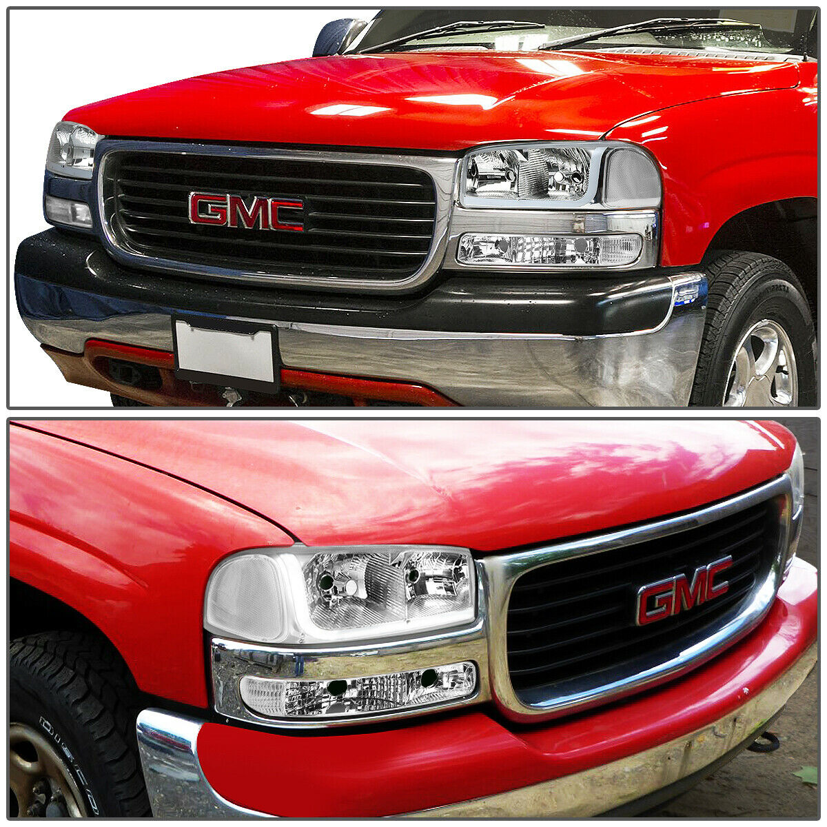 Par Led Faros Izq, der,1999-2007 Gmc/sierra/yukon Cromo-clear