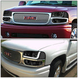 Led Faros 2001-2007 Sierra/yukon/denali Carcasa negro Cuarto clear