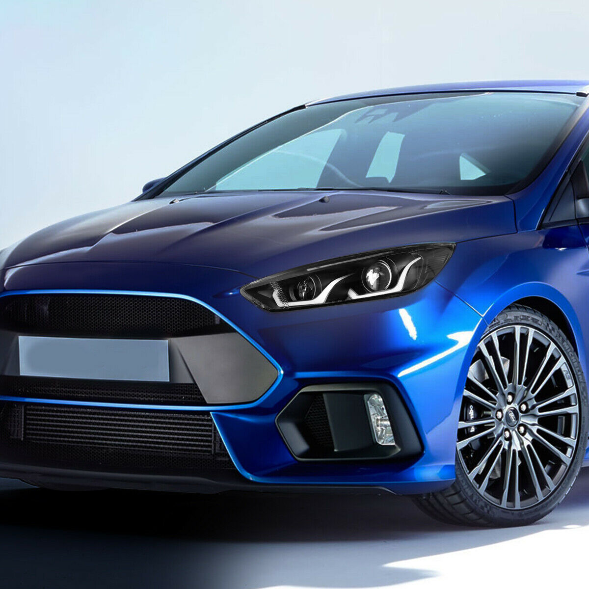 Faros Led Ford Focus 2015-2017 Carcasa Negra Lente-clear