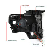 Par De Faros 2009-2014 Ford F150 Led Cromo Y Ambar Projector