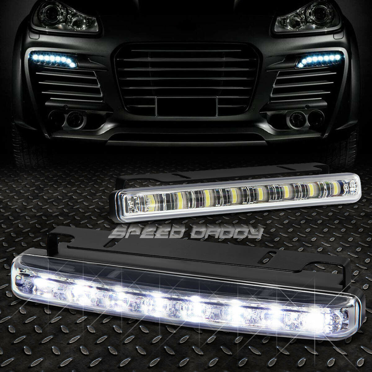Par De Faros Led 1992-1996 Ford F150/f250/f350 Cromo Ambar