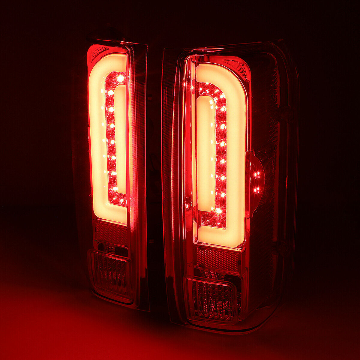 Luces Traseras 3d Tube Led Ford F150/250 1990-1997 Rojo