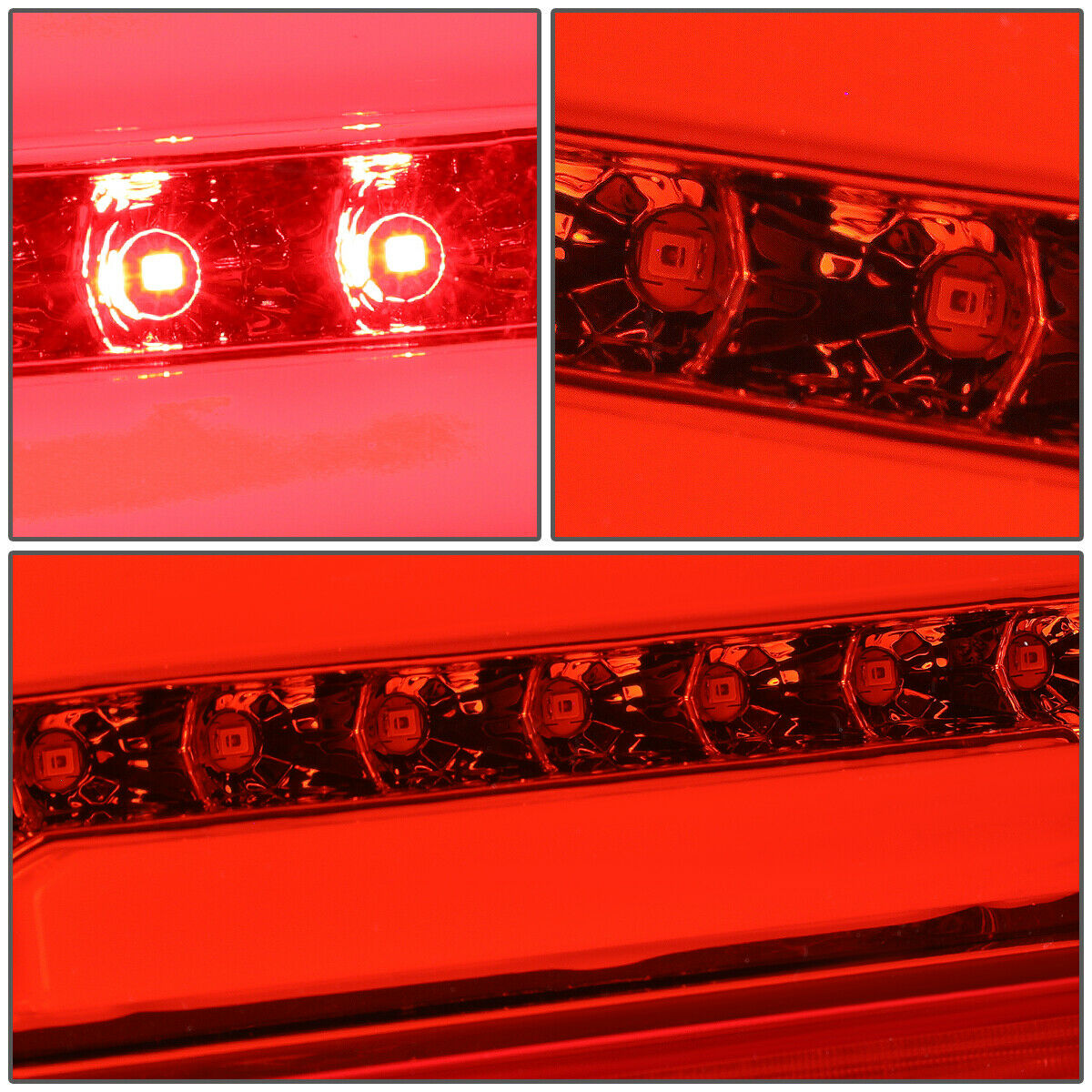 Luces Traseras 3d Tube Led Ford F150/250 1990-1997 Rojo