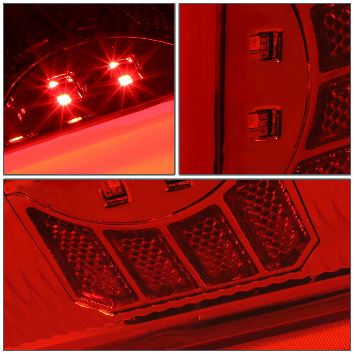 Luces Traseras 3d Tube Led Ford F150/250 1990-1997 Rojo