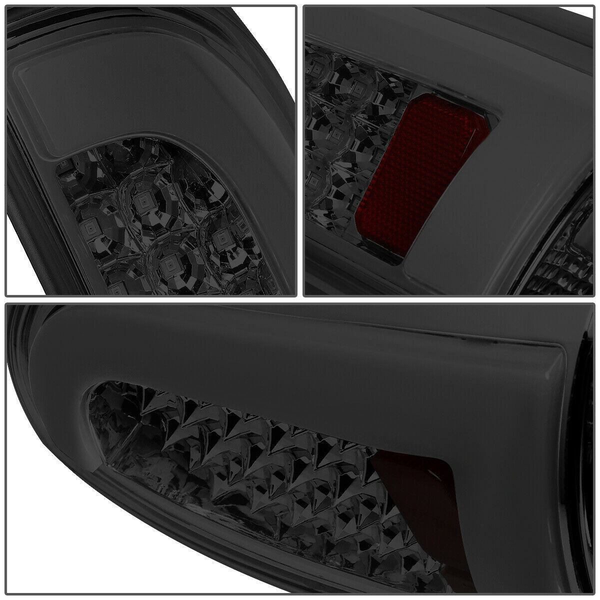 Luces Traseras 3d Tube Led Toyota Tacoma 2005-2015 Carcasa Cromo-Lente Humo