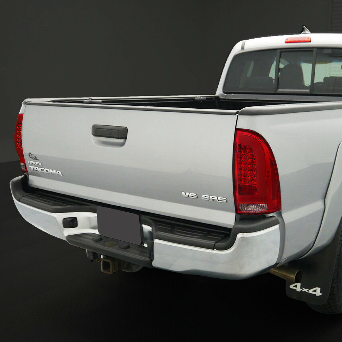 Luces Traseras 3d Tube Led Toyota Tacoma 2005-2015 Fondo Rojo