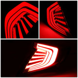 Luces Traseras Led 3d Honda Civic 2016-2018 4p Fondo Humo