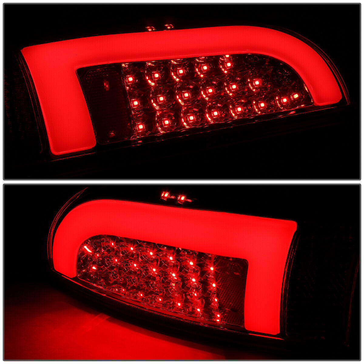 Luces Traseras 3d Tube Led Toyota Tacoma 2005-2015 Fondo Rojo