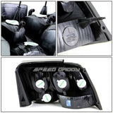 Ford Mustang 1999-2004 Luces Traseras Carcasa Negro-luz Stop