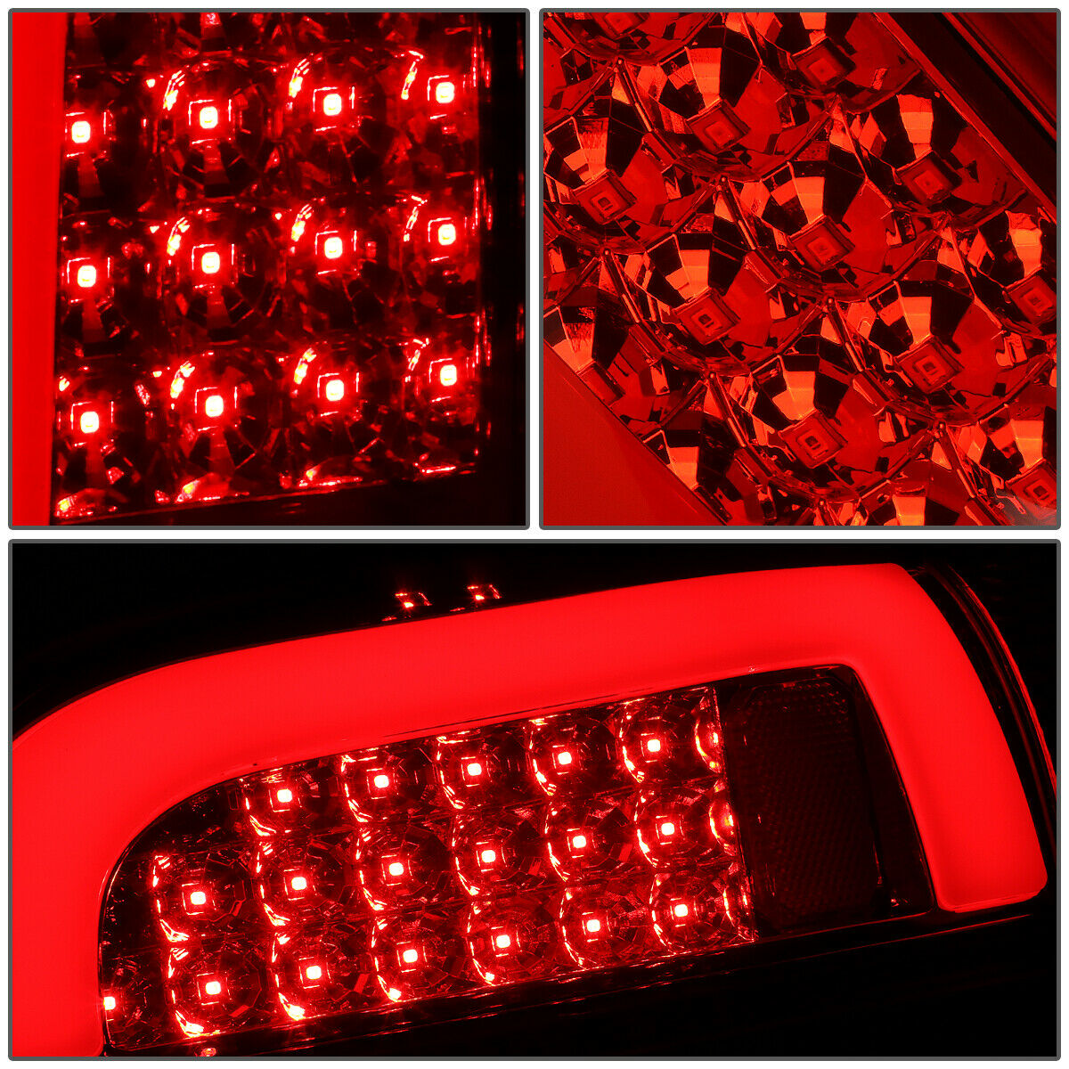 Luces Traseras 3d Tube Led Toyota Tacoma 2005-2015 Fondo Rojo