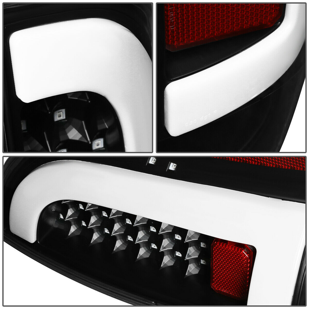 Luces Traseras 3d Tube Led Toyota Tacoma 2005-2015 Fondo Negro