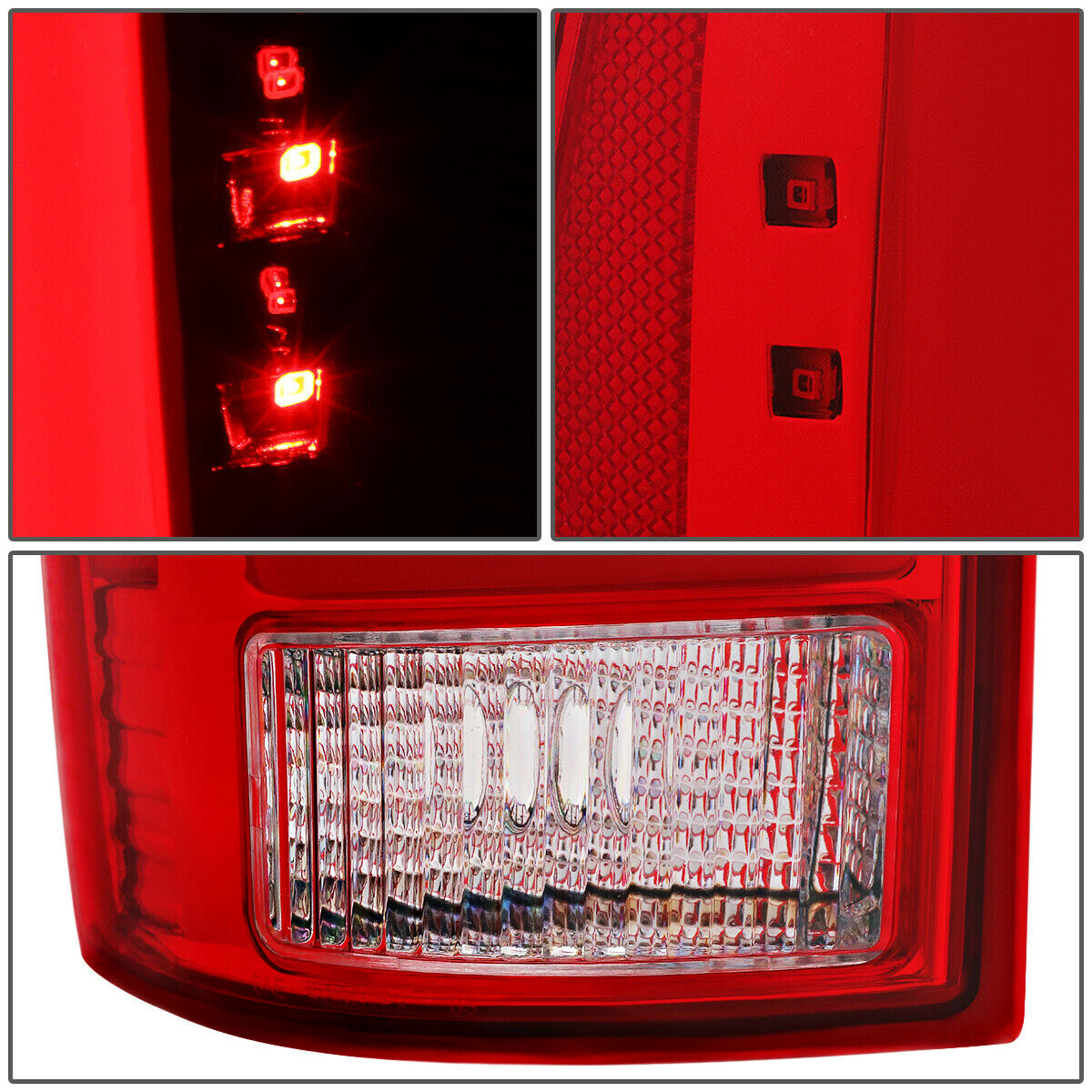 Luces Traseras 3d Tube Led Toyota Tacoma 2005-2015 Fondo Rojo