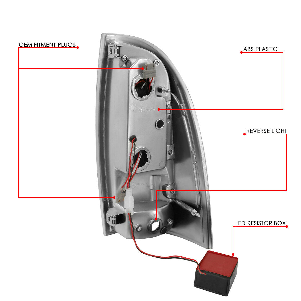 Luces Traseras 3d Tube Led Toyota Tacoma 2005-2015 Fondo Rojo