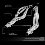 Headers Acero Inox, mustang 1964-1970 -motor 260/289/302/351
