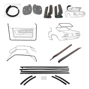 KIT DE  EMPAQUES FORD MUSTANG 1970 HARDTOP-COUPE