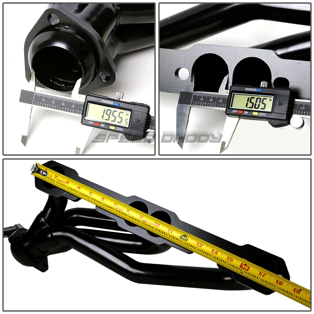 Headers 1988-1997 Chevy/gmc 5.0/5.7 V8 C/k,c/10 Negro Acero Inox.