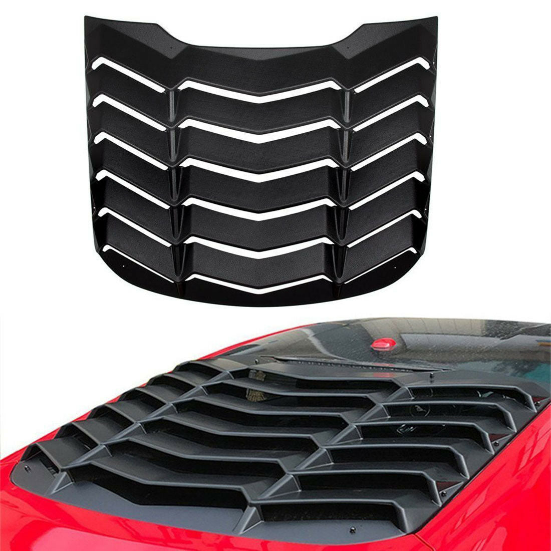 Set Louvers 1 Quartos 2 Ford Mustang 2015-2019 Negro Mate Persiana