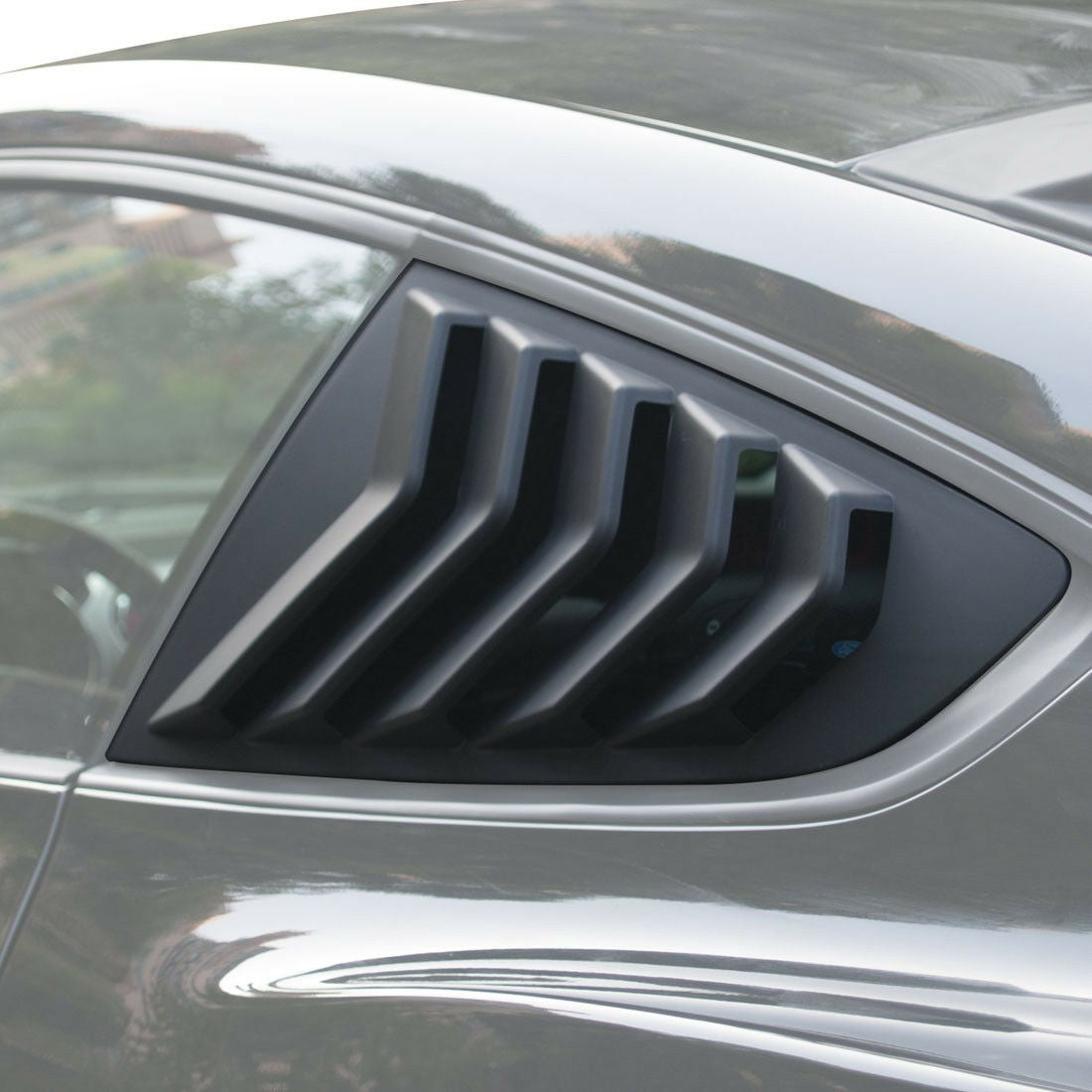 Set Louvers 1 Quartos 2 Ford Mustang 2015-2019 Negro Mate Persiana