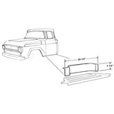 KIT COMPLETO 1957-1958-1959-1960 FORD F100 PICKUP TRUCK-PISOS DELANTEROS,SOPORTES,ESCALONES Y TABLERO DE ESCALON